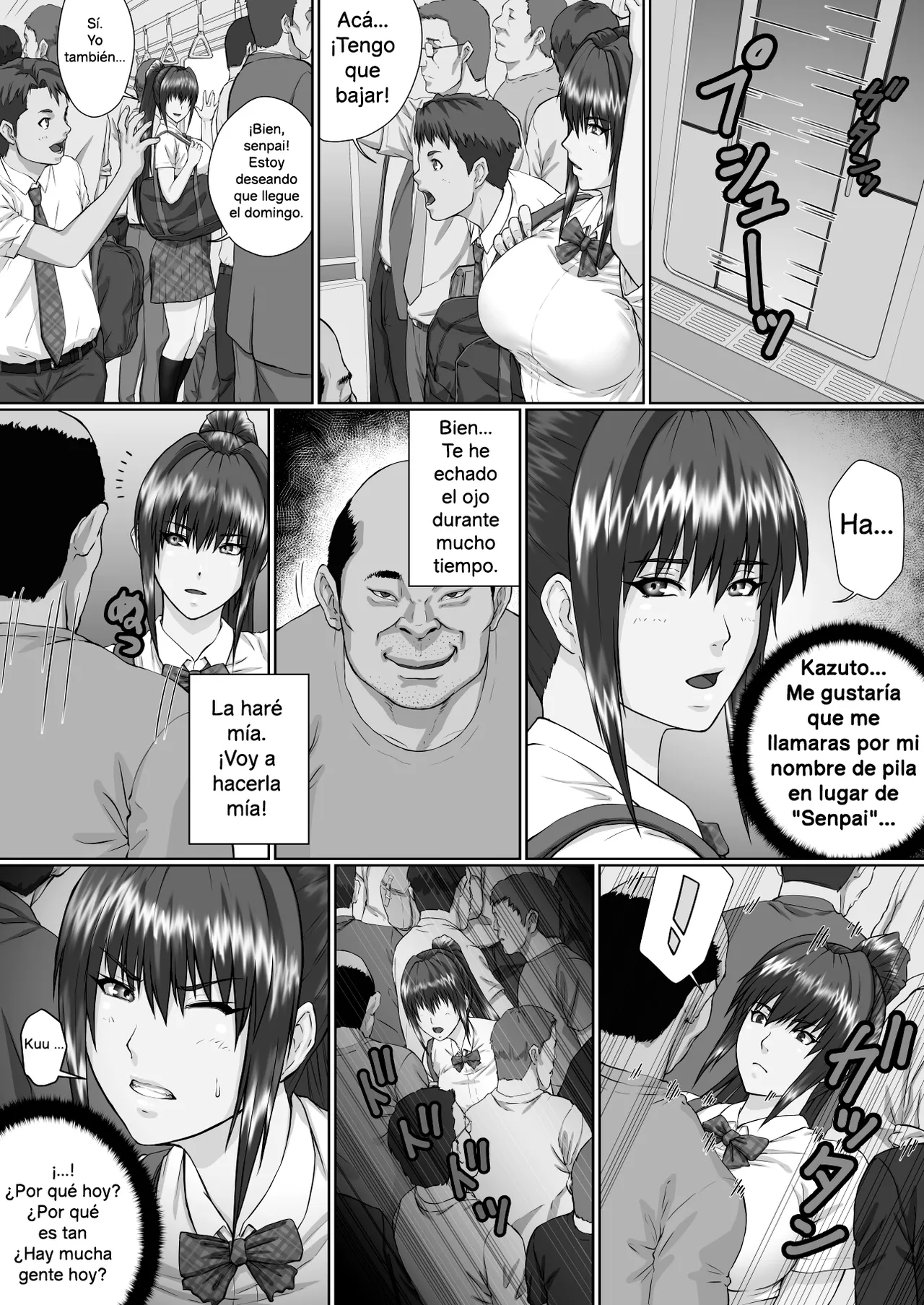 Nakadashi Oji-san ni Nerawareta Mesu wa Nigeru Koto ga Dekinai Senaga Saki Hen Sin Censura page 3 full