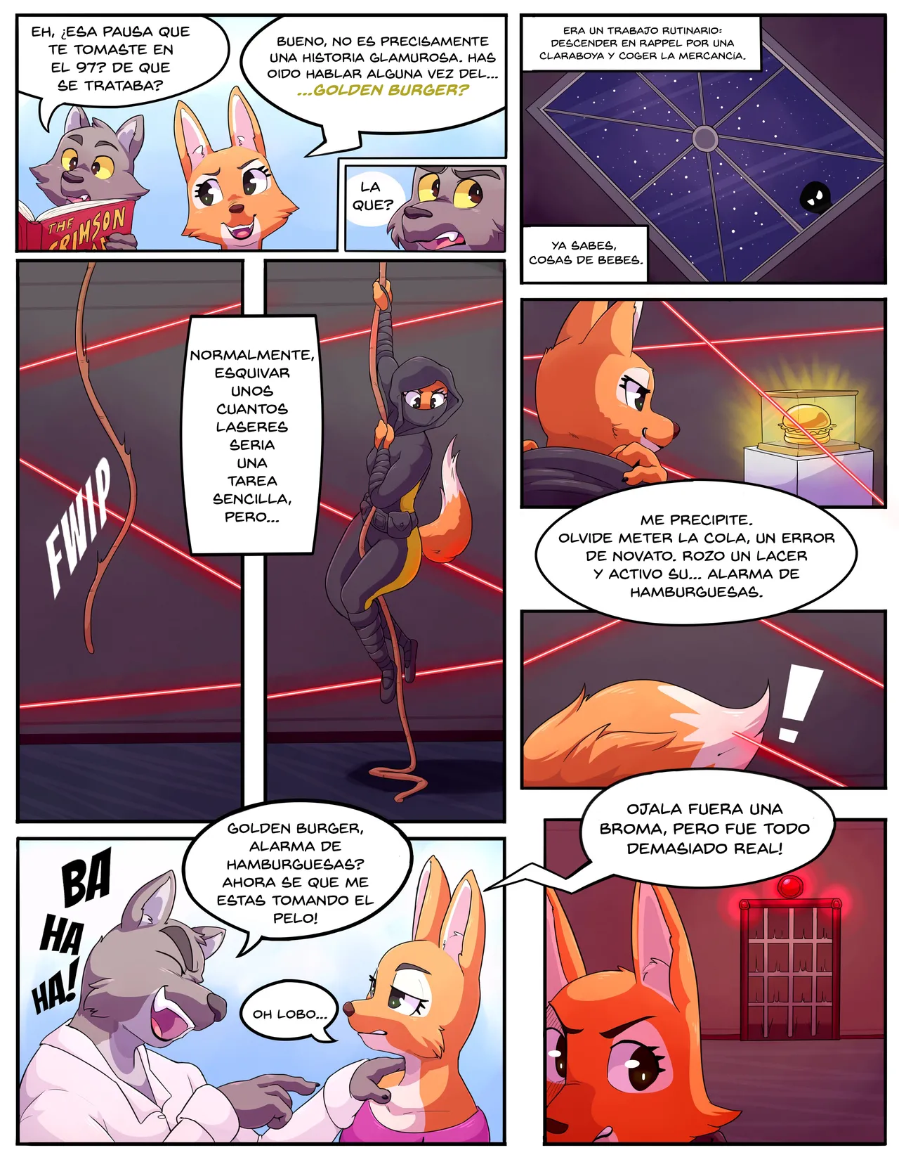 Diane's Botched Burger Burgle by Dufel page 1 full