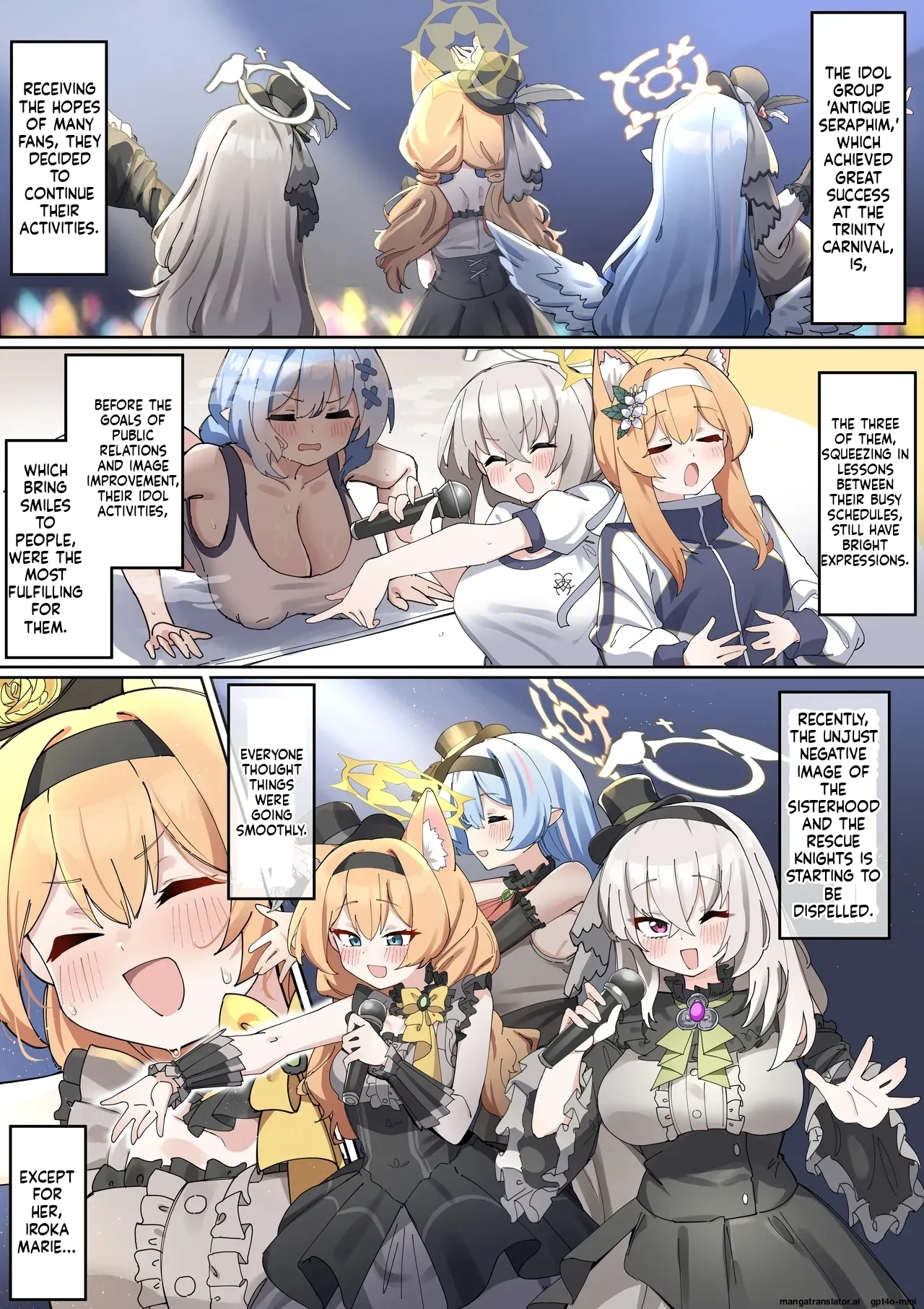 Futanari Mari-chan ga Osaru-san ni Naranai You ni Ganbaru Manga page 2 full