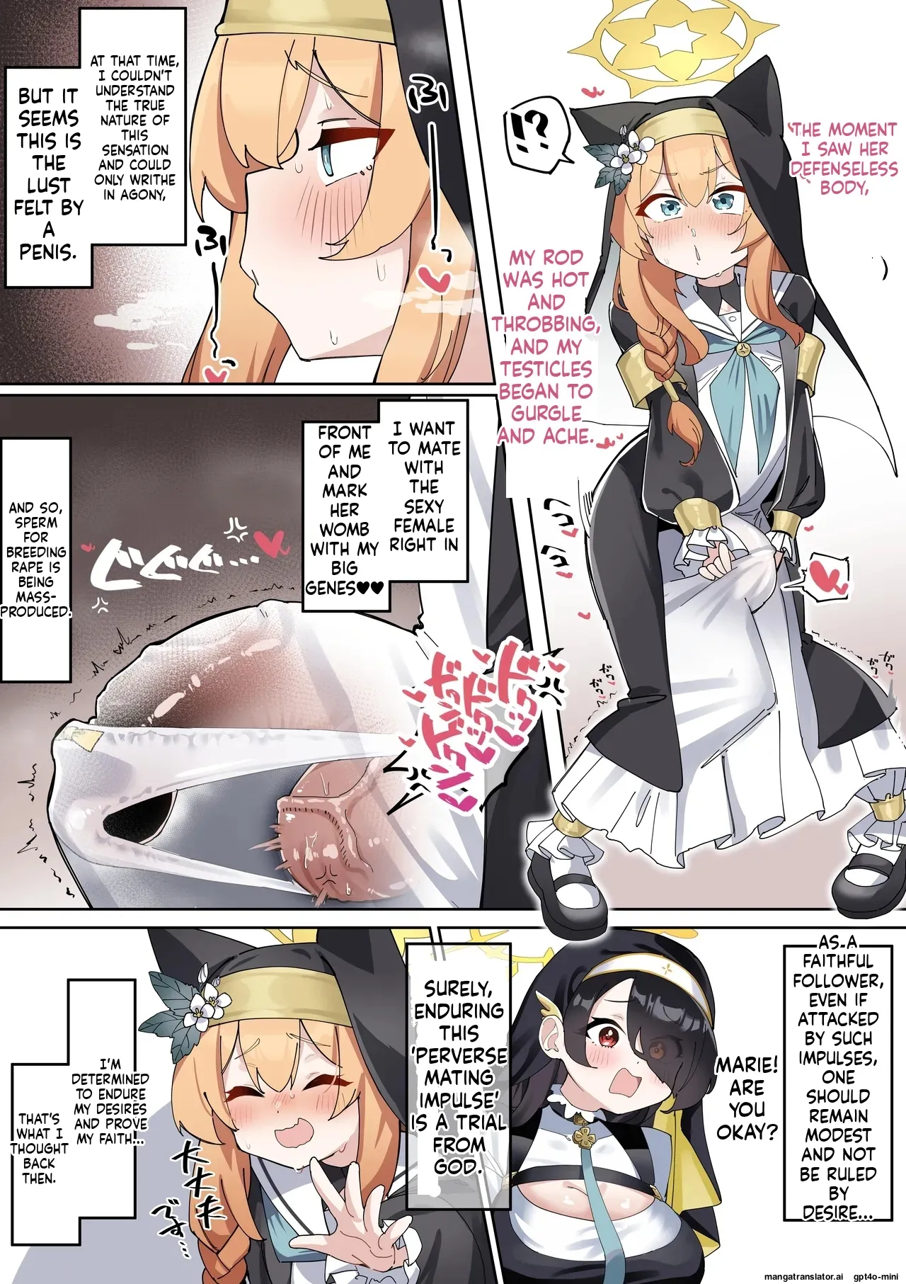 Futanari Mari-chan ga Osaru-san ni Naranai You ni Ganbaru Manga page 7 full