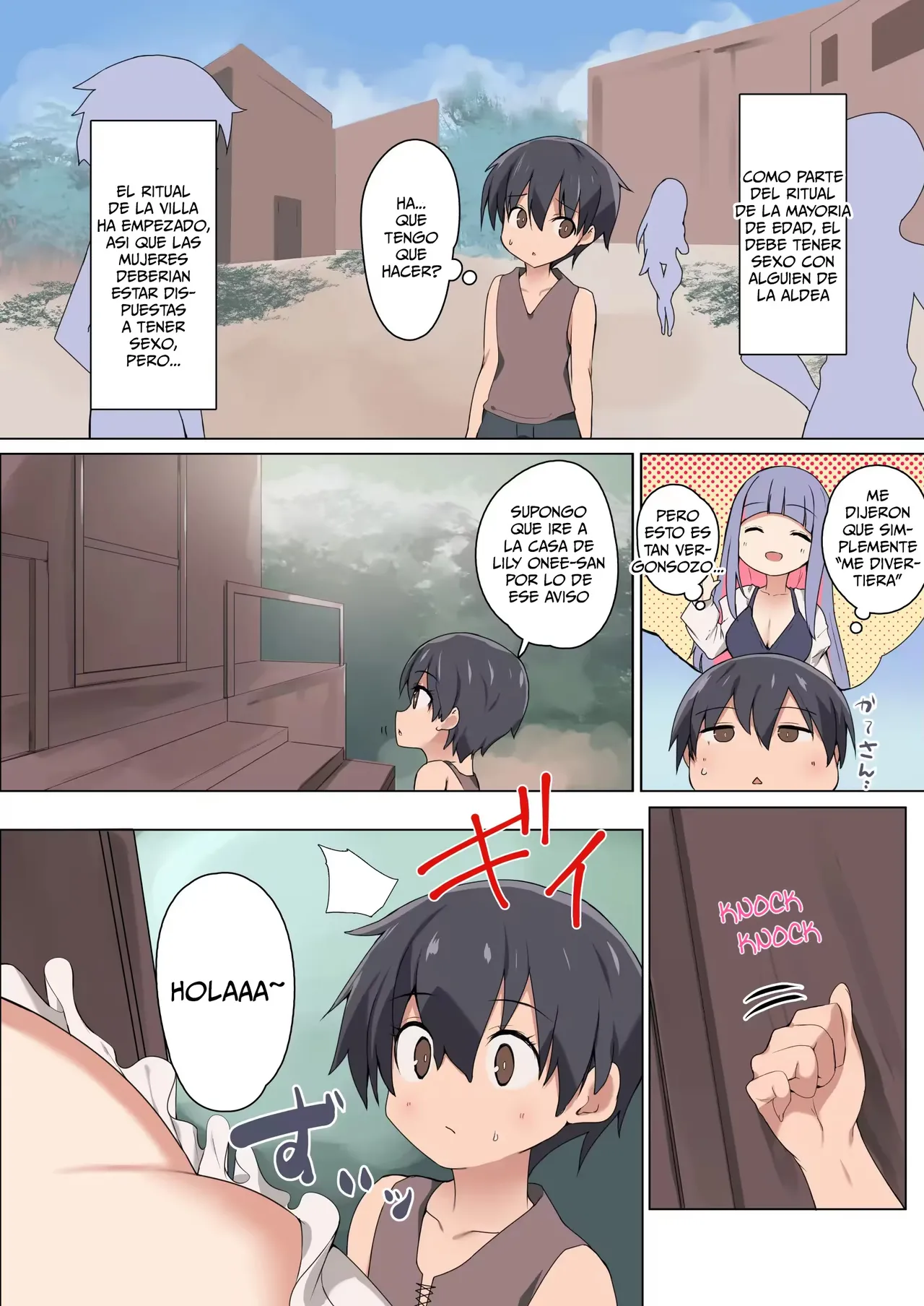 Seiyoku ni Rikai no Aru Elf no Onee-san ga Doutei ni Moku o Oroshite Kuremashita｜Cómo una Amable y Experimentada Elfa Onee-san me Quitó la Virginidad page 3 full