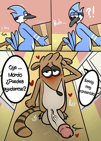Mordecai X Rigby cover