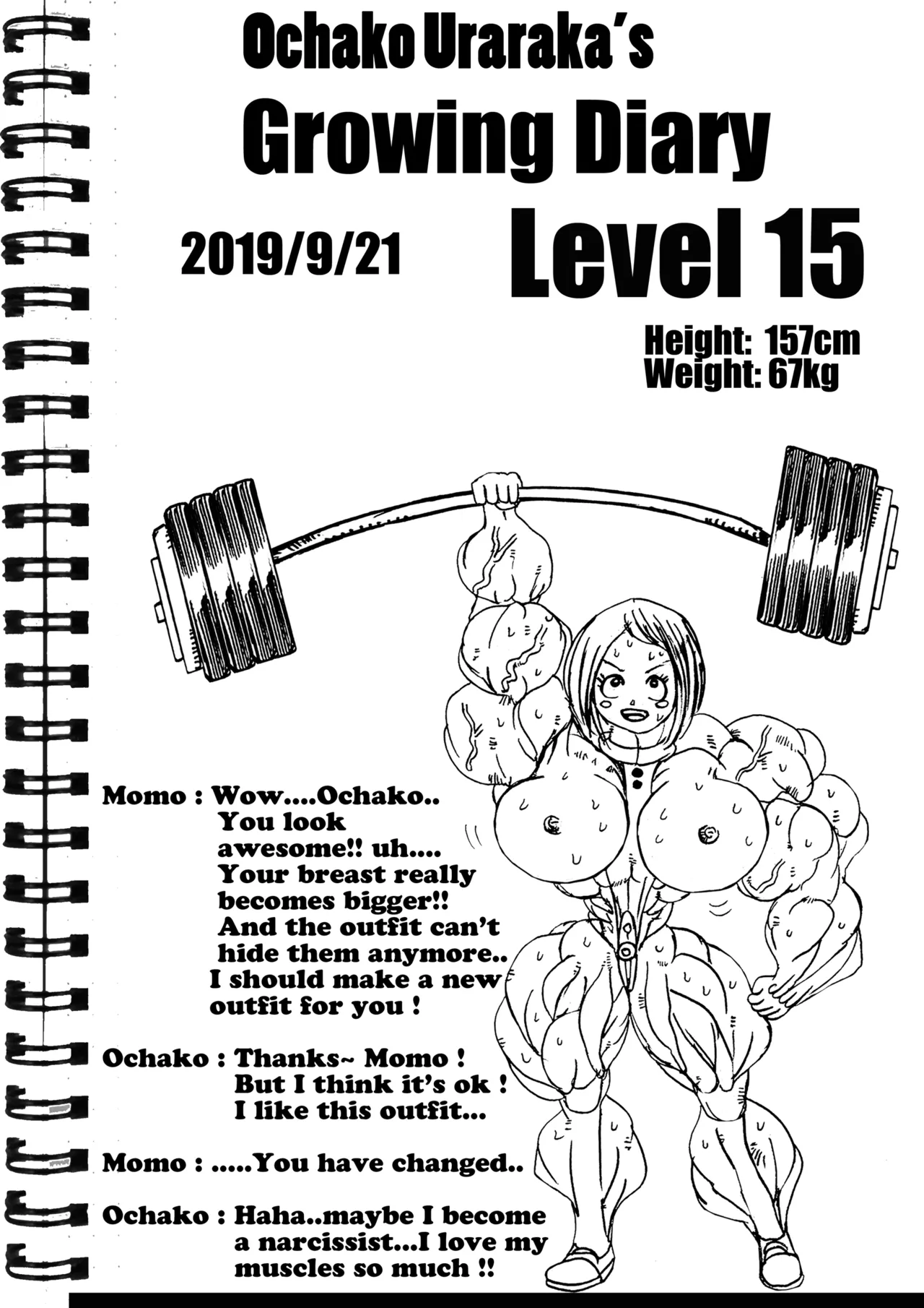 Ochako Uraraka's growing diaries page 8 full