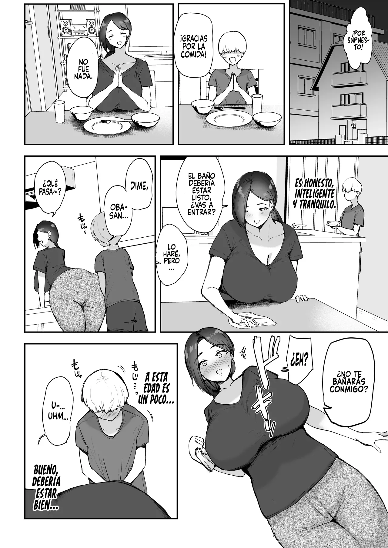 AV Gokko 2 ~Kusogaki Chinponi Ochiru Kyonyuzuma~｜Grabación AV 2 ~Una esposa tetona se enamora del pene de un mocoso malcriado~ page 5 full