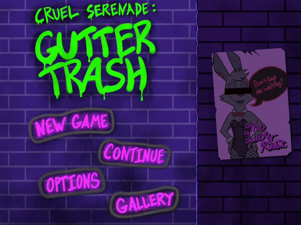 Cruel Serenade : Gutter Trash page 2 full