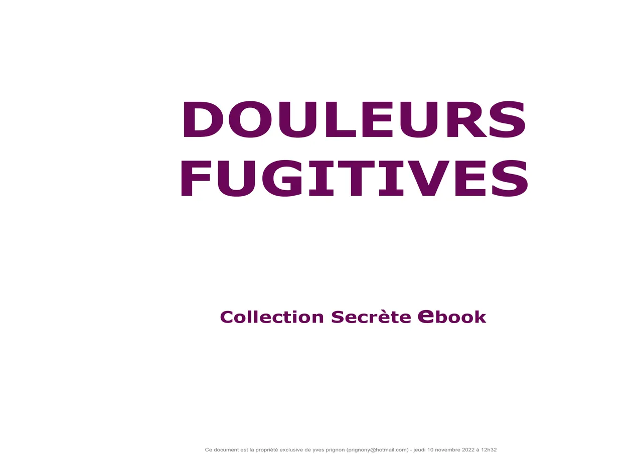Douleurs Fugitives page 2 full