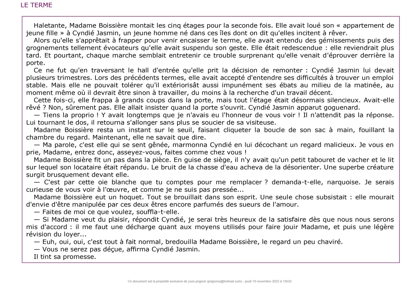 Douleurs Fugitives page 6 full