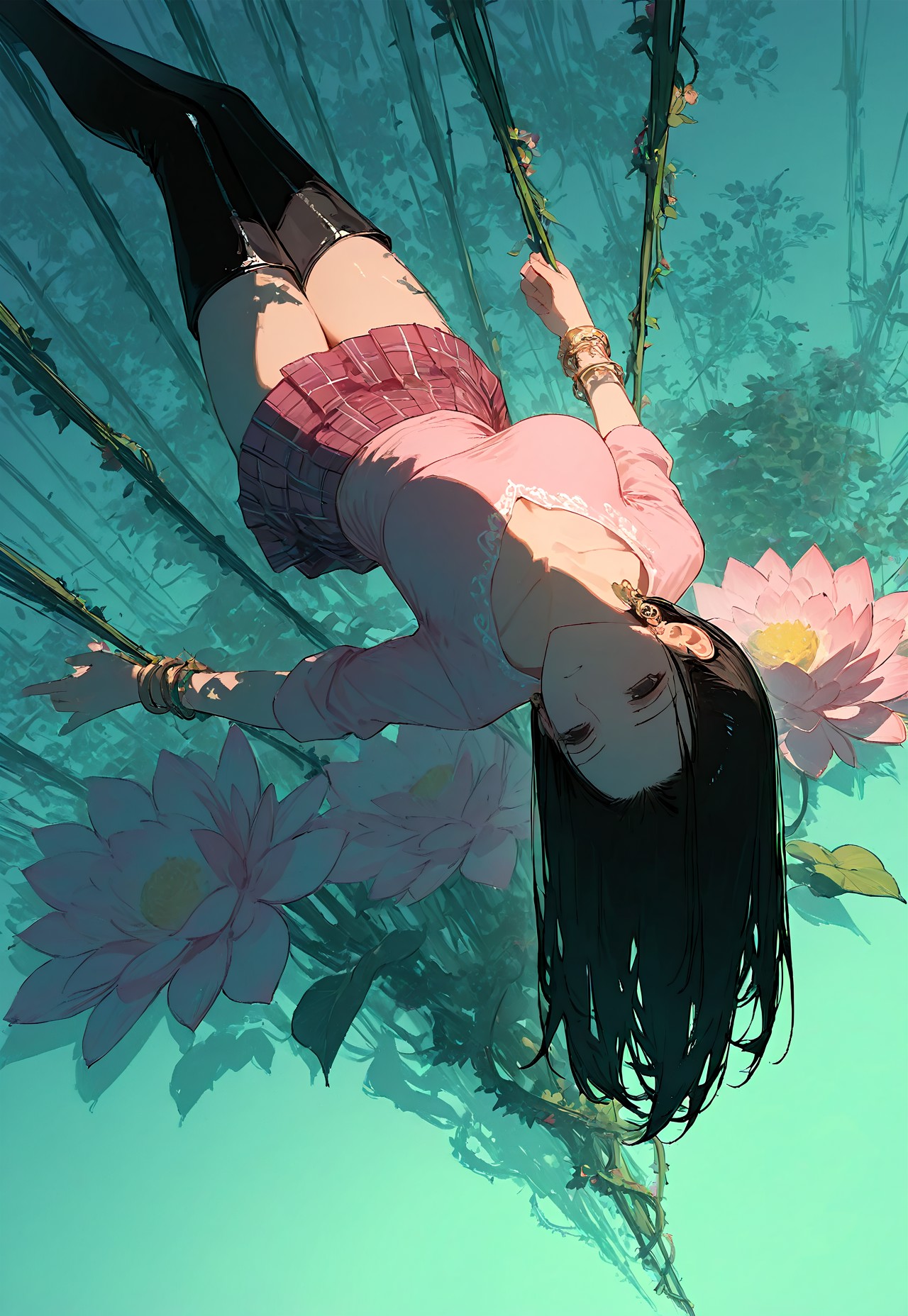NICO ROBIN'S SHIBARI SUSPENSION: DUTCH ANGLE WET PANTY SHOT page 2 full