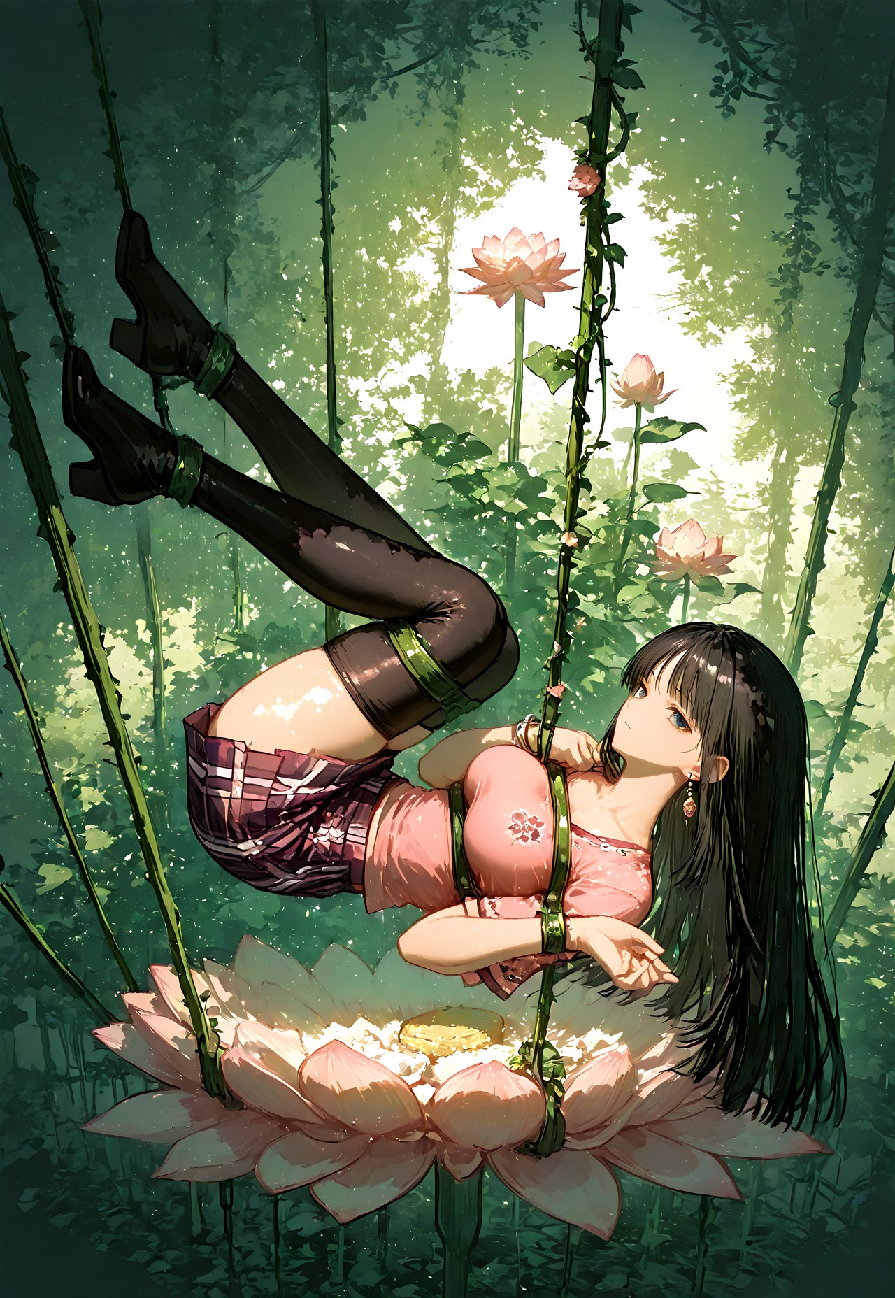 NICO ROBIN'S SHIBARI SUSPENSION: DUTCH ANGLE WET PANTY SHOT page 3 full