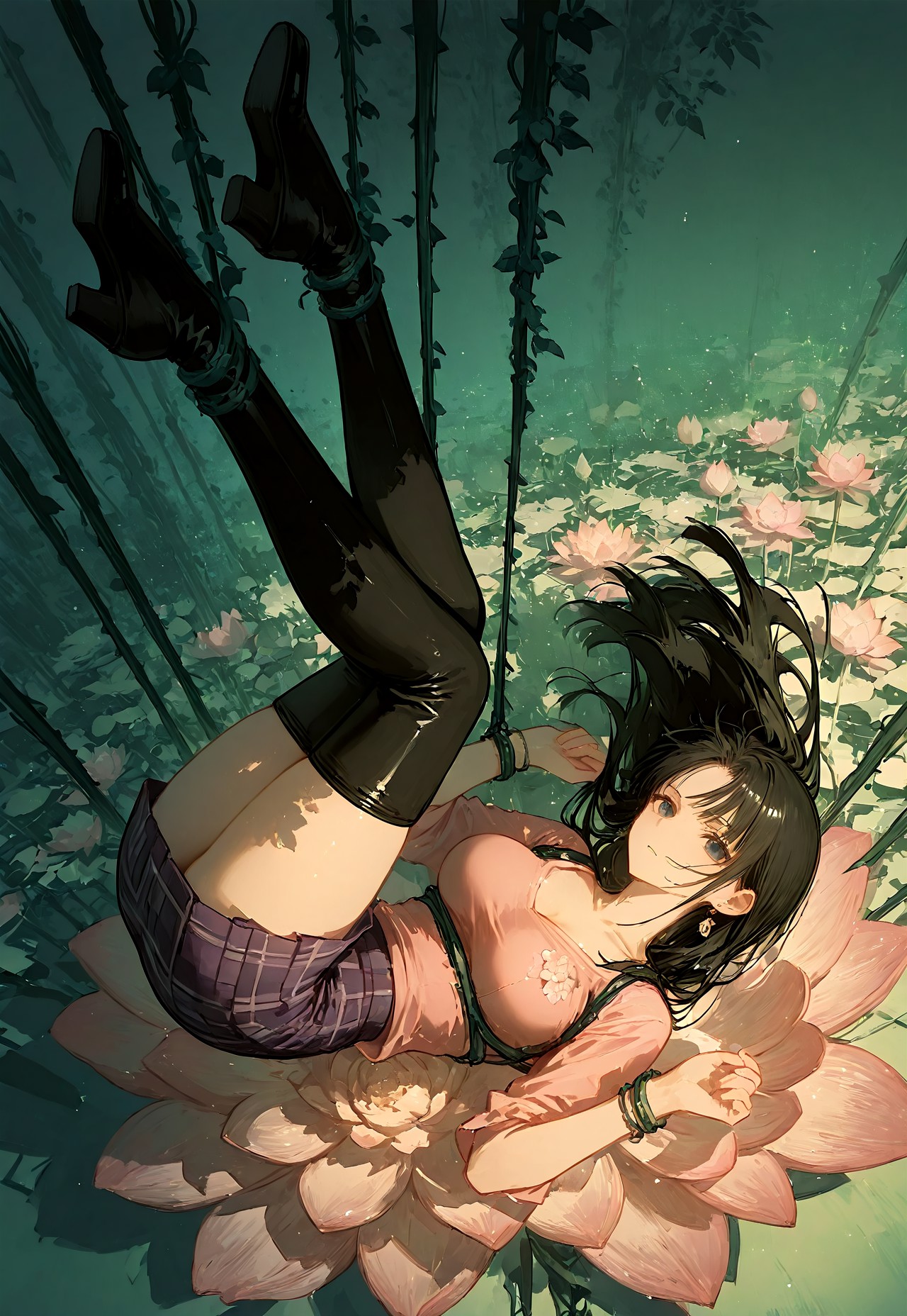 NICO ROBIN'S SHIBARI SUSPENSION: DUTCH ANGLE WET PANTY SHOT page 5 full