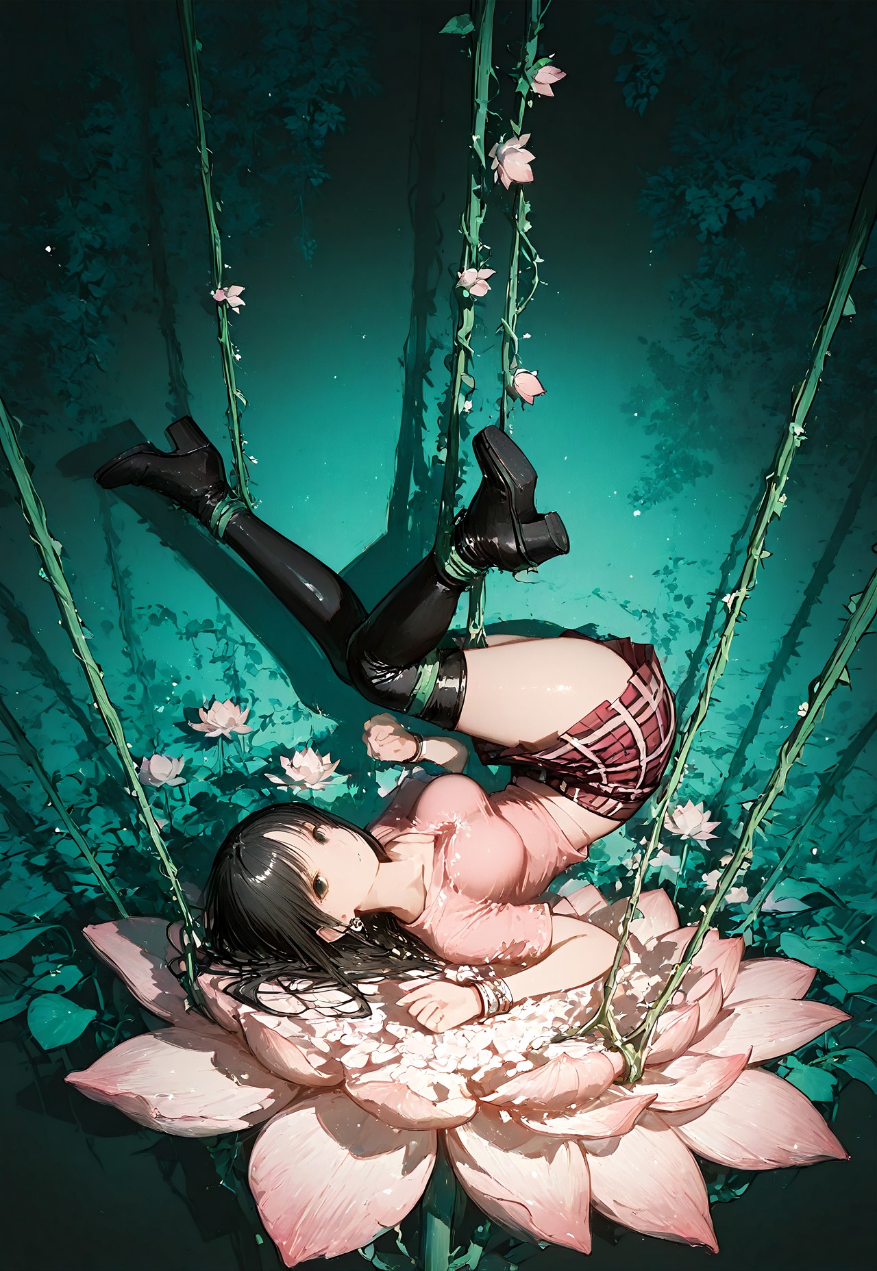 NICO ROBIN'S SHIBARI SUSPENSION: DUTCH ANGLE WET PANTY SHOT page 6 full