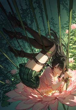 NICO ROBIN'S SHIBARI SUSPENSION: DUTCH ANGLE WET PANTY SHOT