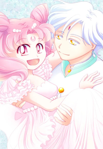 sailor moon and megaman art compilation cover
