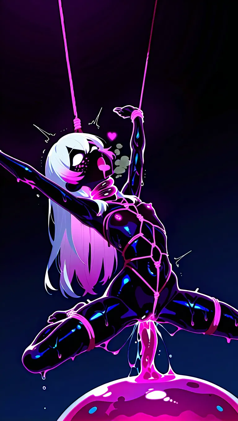 'Love, Death, &amp; Slime' - Slime, Shibari, Asphyxiation, Wooden Horse, and Petrification - AI Generated page 3 full
