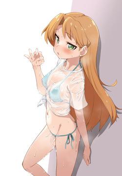 えっちなジェスチャーの水着瑠璃 瑠璃の宝石）