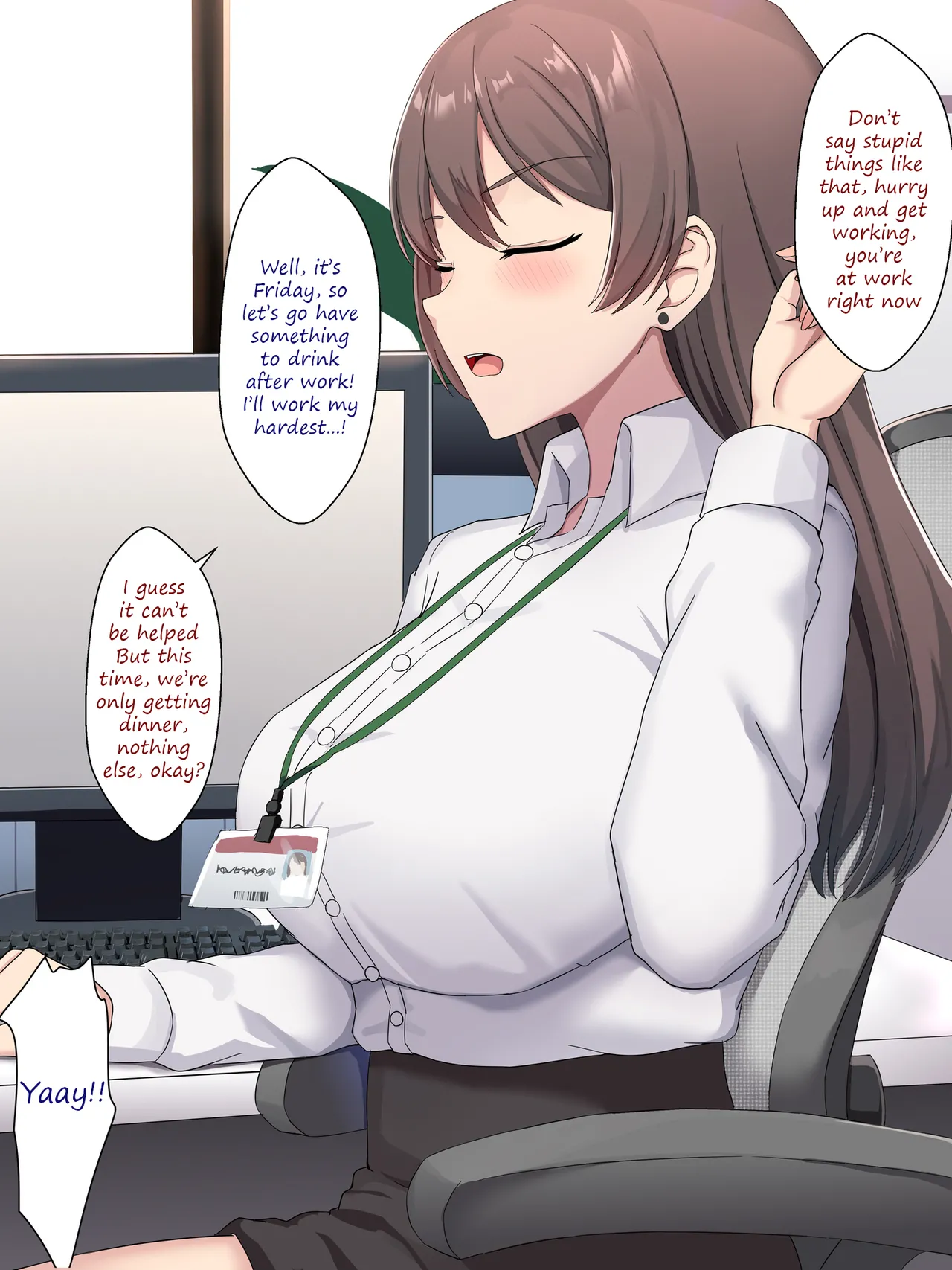 Sex with a Senpai at work page 3 full