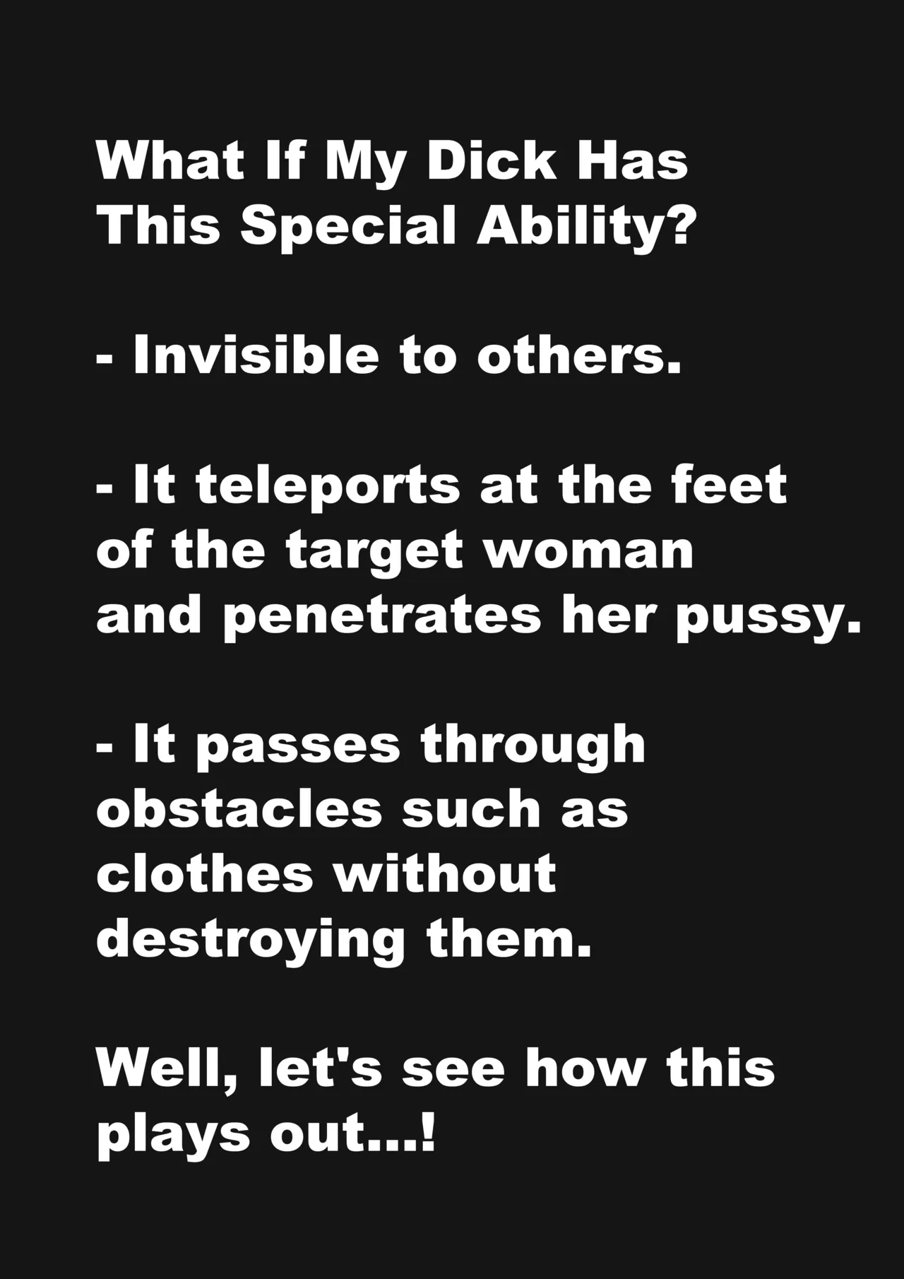 Long-Ranged Sneak Attacks From My Dick page 2 full