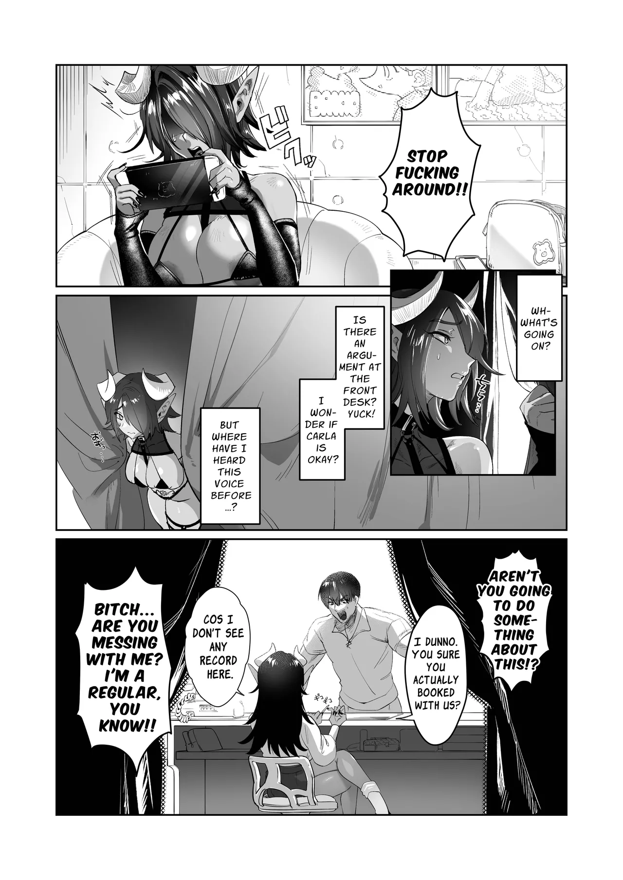 Ponkotsu Succubus Chesuka-chan! ~Zetsurin Potion de Oni Chinpo to Kashita Jourenkyaku e no Seii no Claim Taiou~ | Hopeless Succubus! ~Sincere Service for the Customer with a Libido Potion Enhanced Demon Dick~ page 4 full