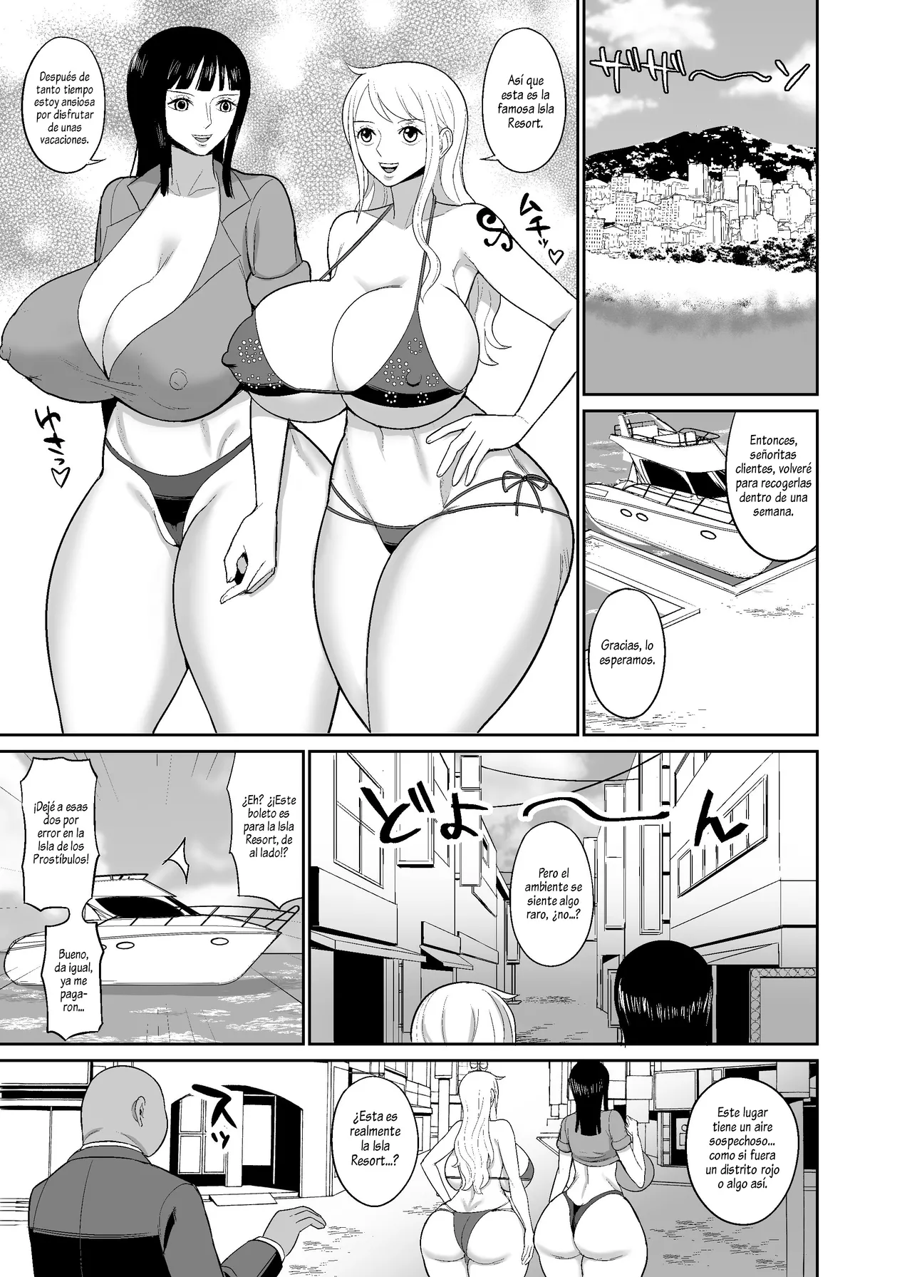 Ichi Oku Berī Kasegu made Derarenai Fūzoku Shima｜La Isla De Los Prostíbulos De La Que No Puedes Salir Hasta Ganar Cien Millones De Berries. page 2 full