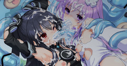 ユニとネプギアのスライム触手姦