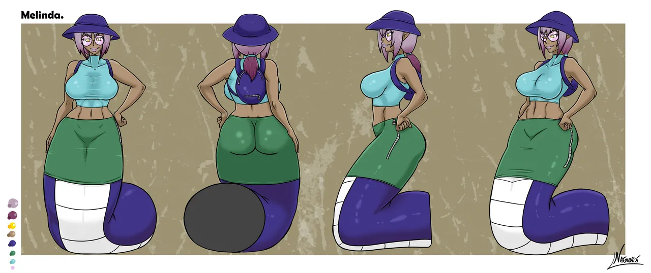 Melinda model sheets Set. page 10 full