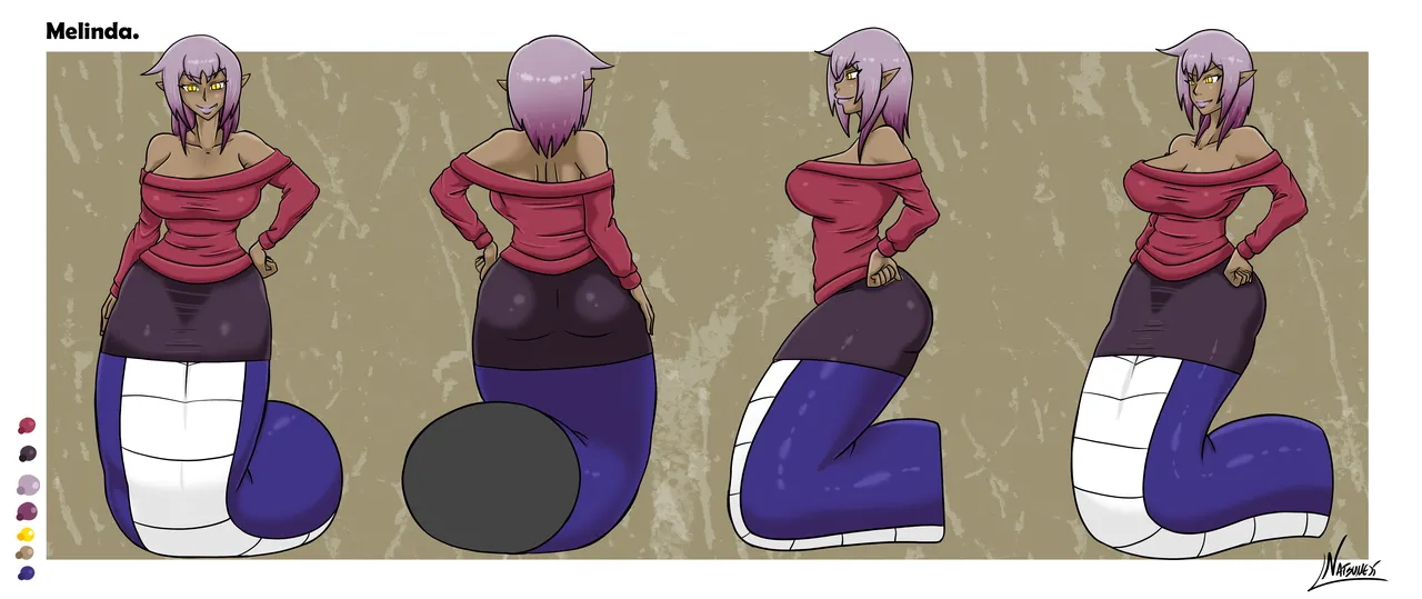 Melinda model sheets Set. page 2 full