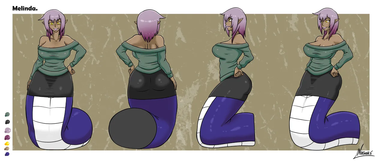 Melinda model sheets Set. page 3 full