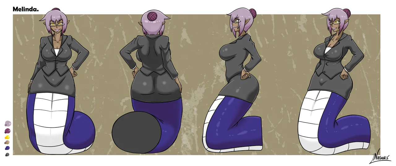 Melinda model sheets Set. page 7 full