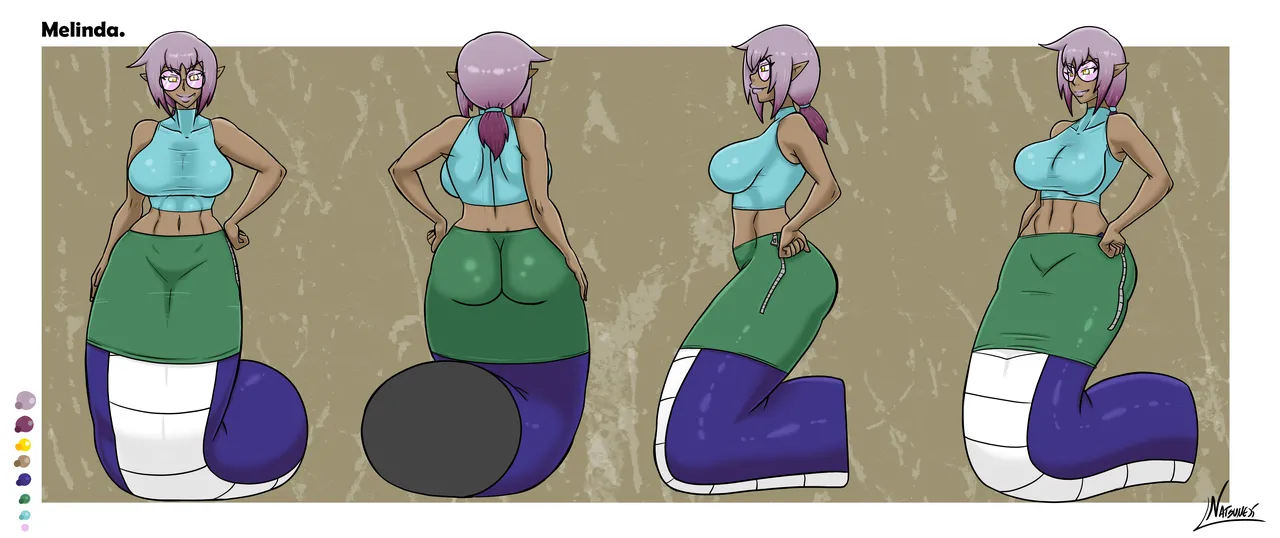 Melinda model sheets Set. page 8 full