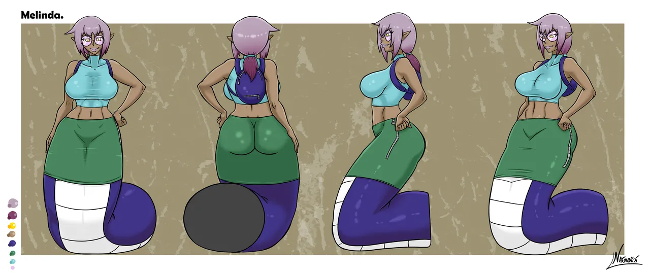 Melinda model sheets Set. page 9 full