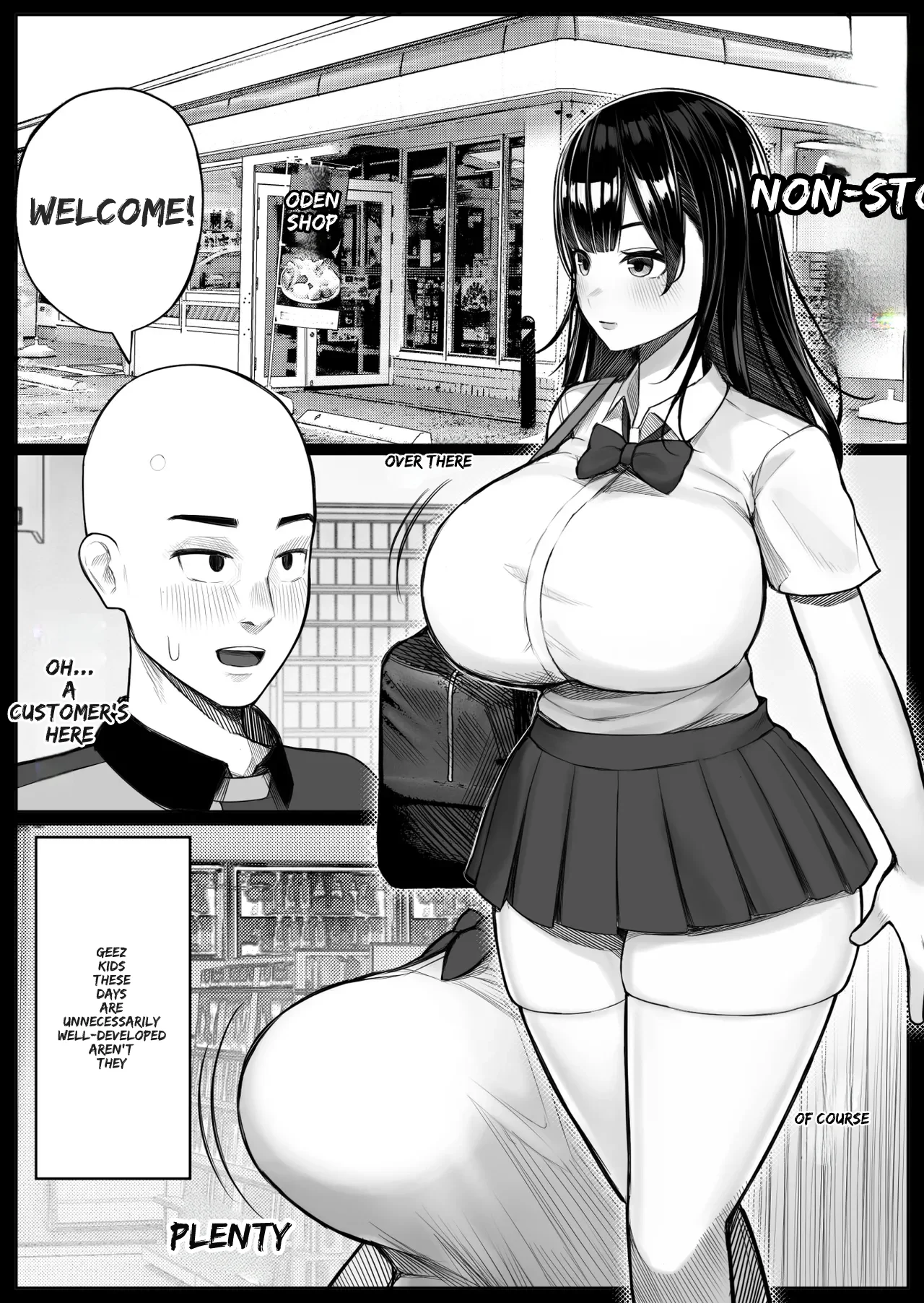 Mesugaki Bakunyuu Roshutsu J ￮ ni Namaiki ni mo Nama Iki Shita Hanashi page 3 full