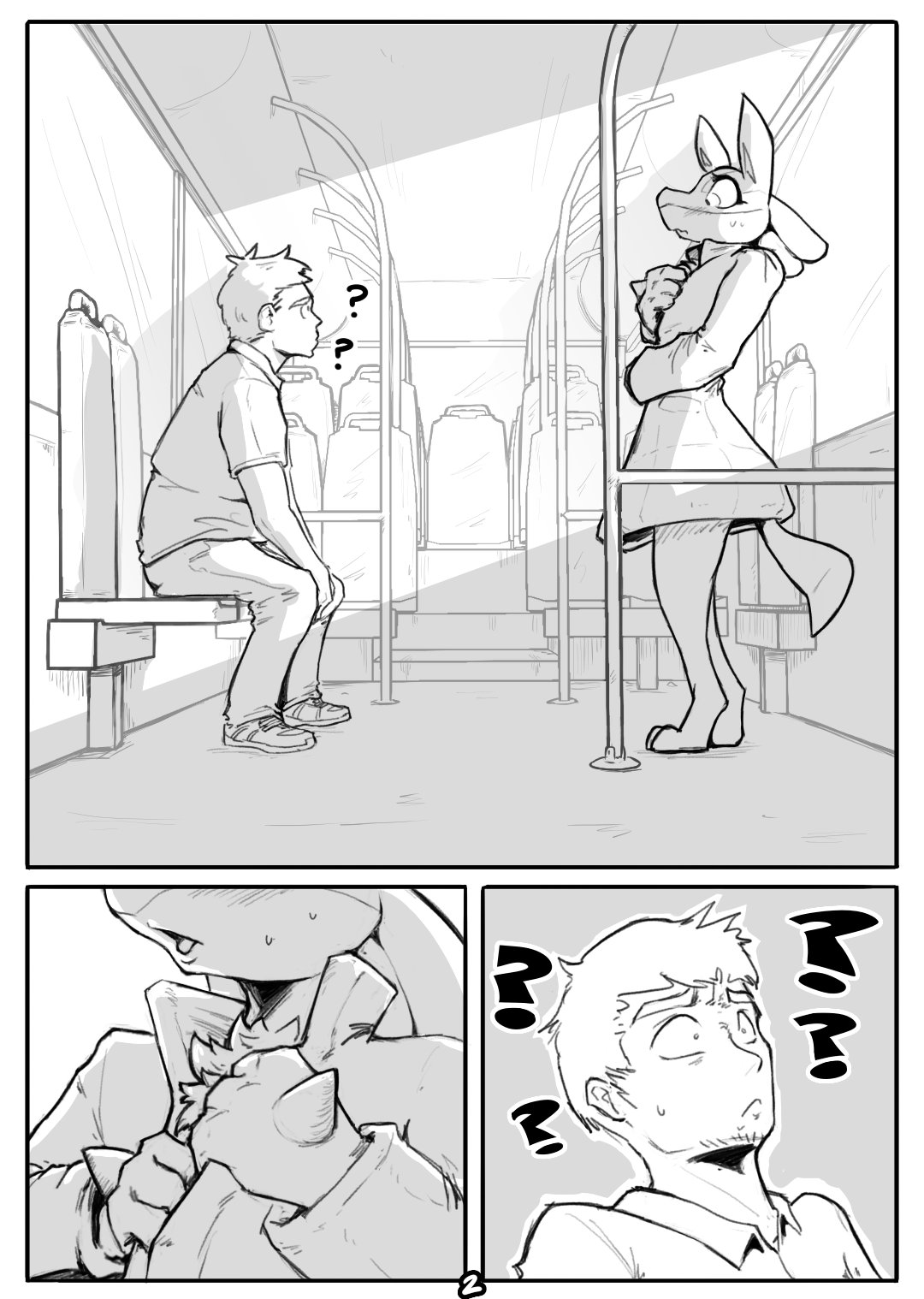 Lewd Lucario Bus Stop page 2 full