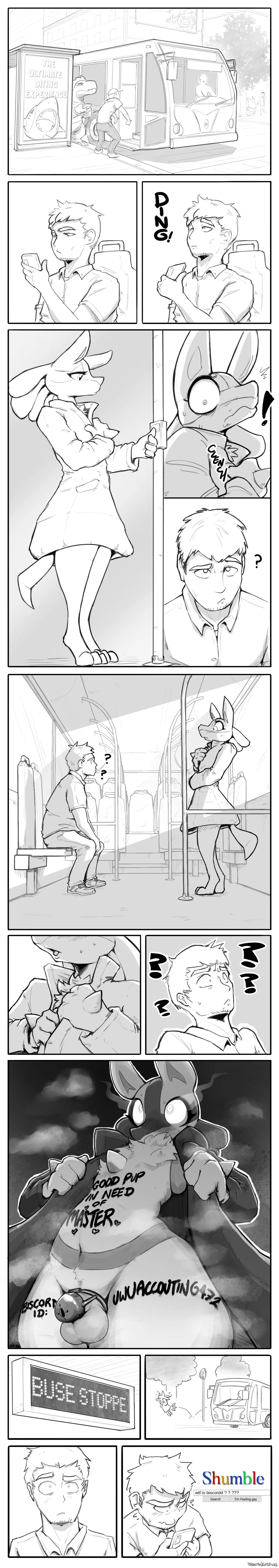 Lewd Lucario Bus Stop page 4 full