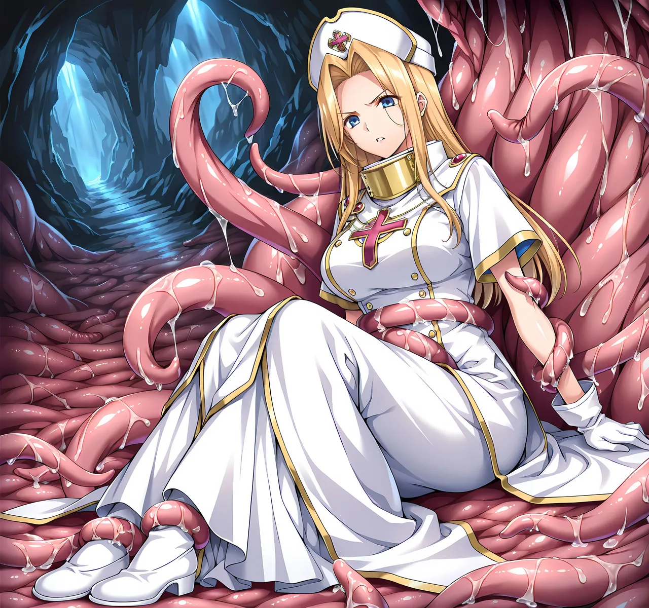 修道女洗脳丸呑み悪堕ち～淫魔化ドスケベ交尾～ page 8 full