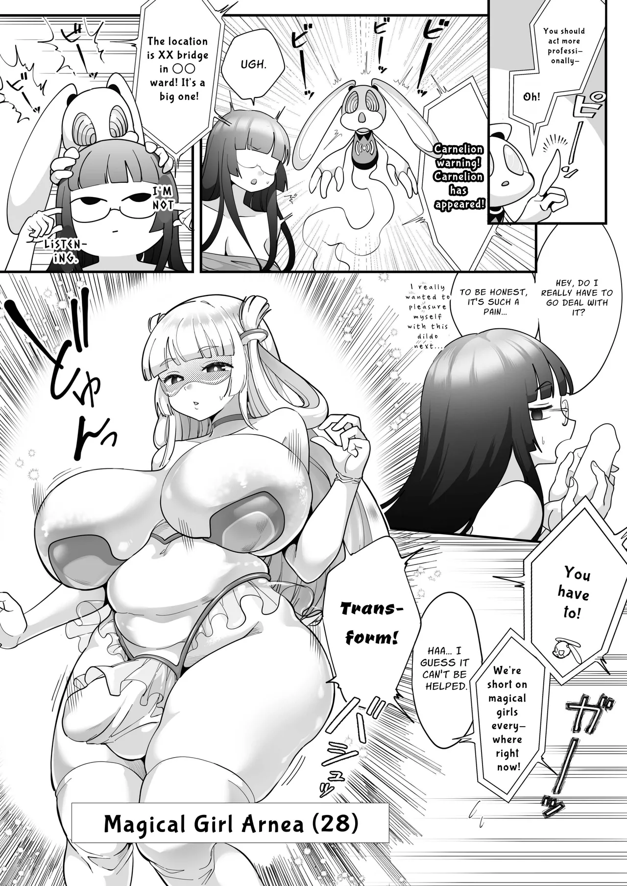 Around 30 Futanari Magical girl VS Rubber Doll page 8 full