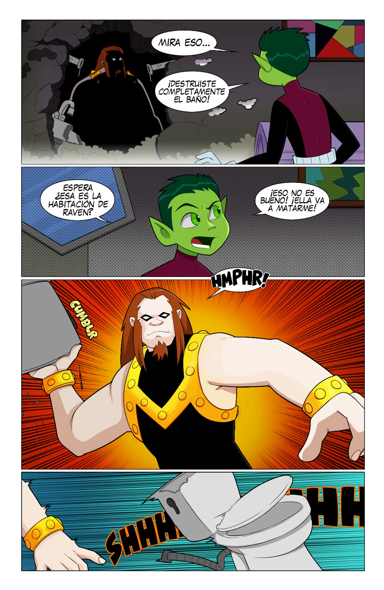 Un problema inesperado en el baño de una joven titán page 3 full