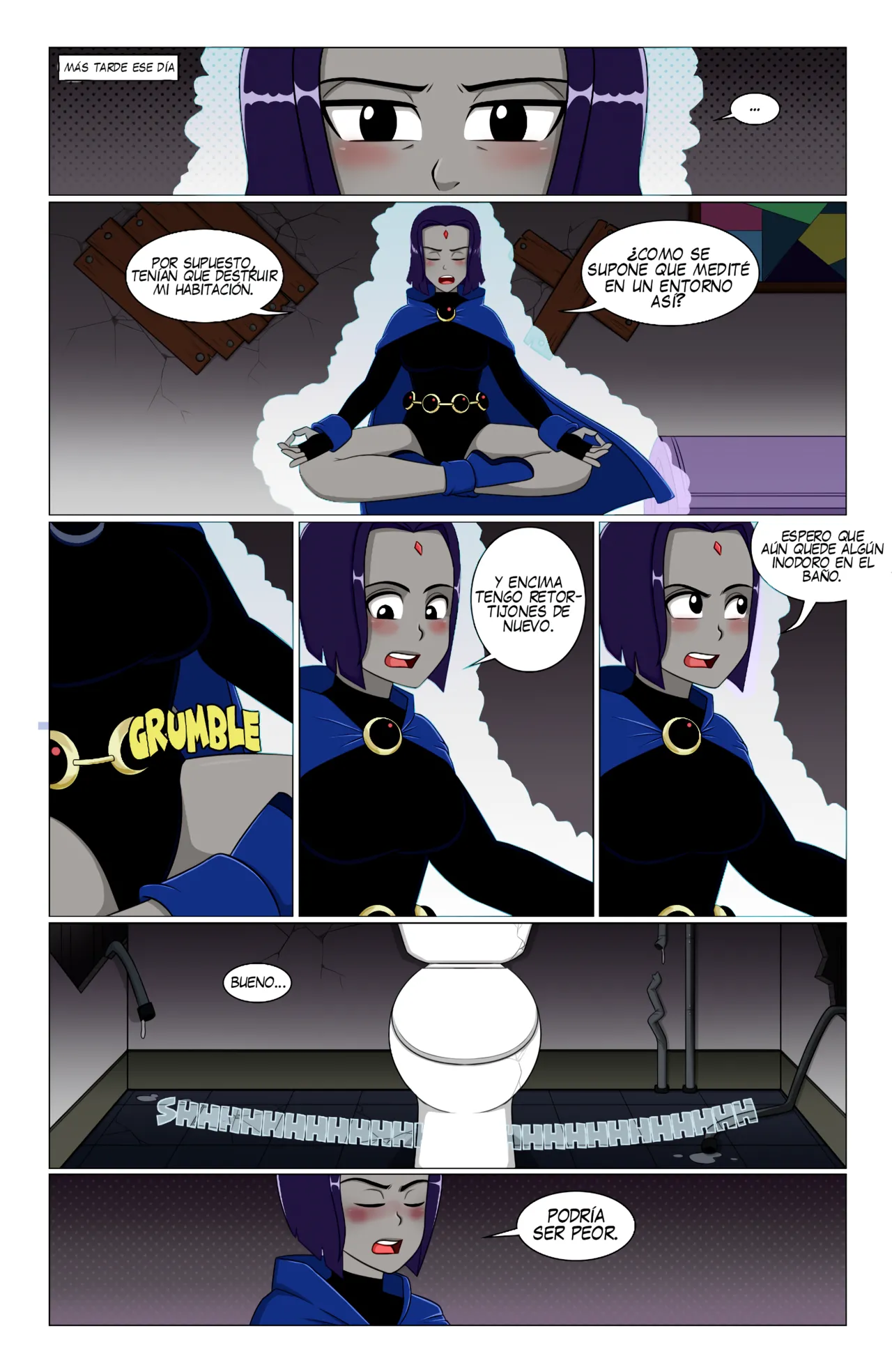 Un problema inesperado en el baño de una joven titán page 7 full