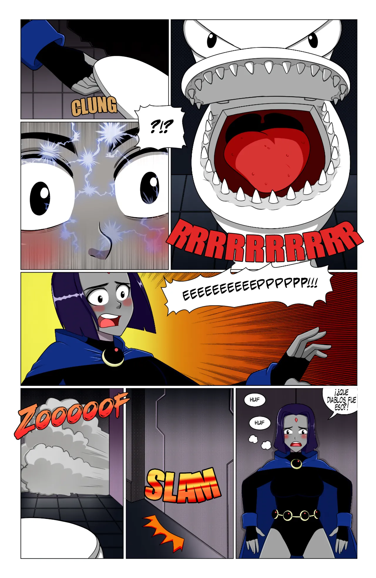 Un problema inesperado en el baño de una joven titán page 8 full