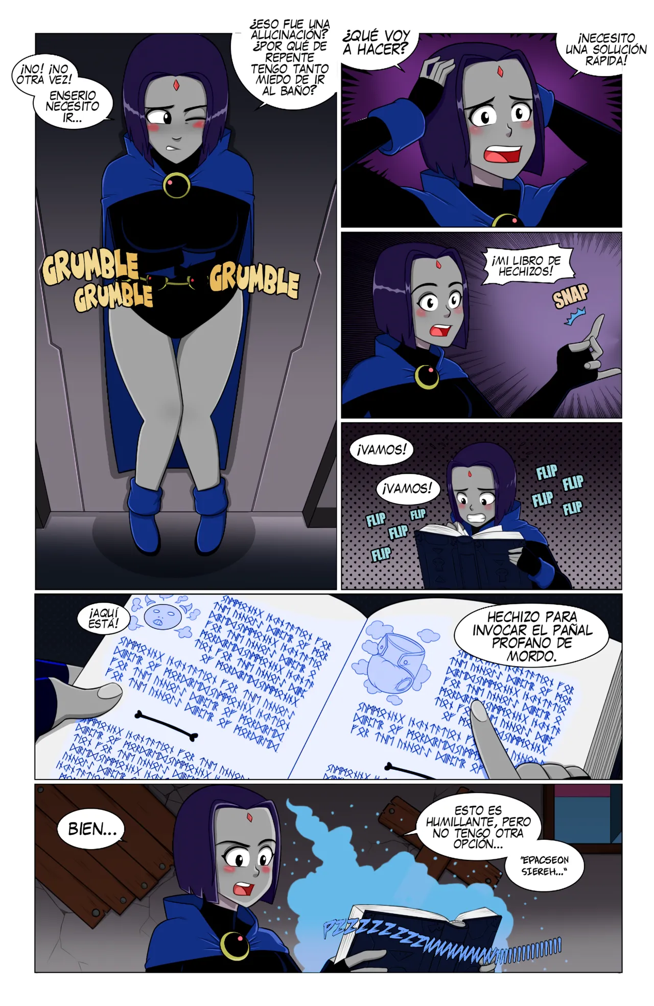 Un problema inesperado en el baño de una joven titán page 9 full