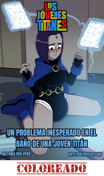 Un problema inesperado en el baño de una joven titán cover