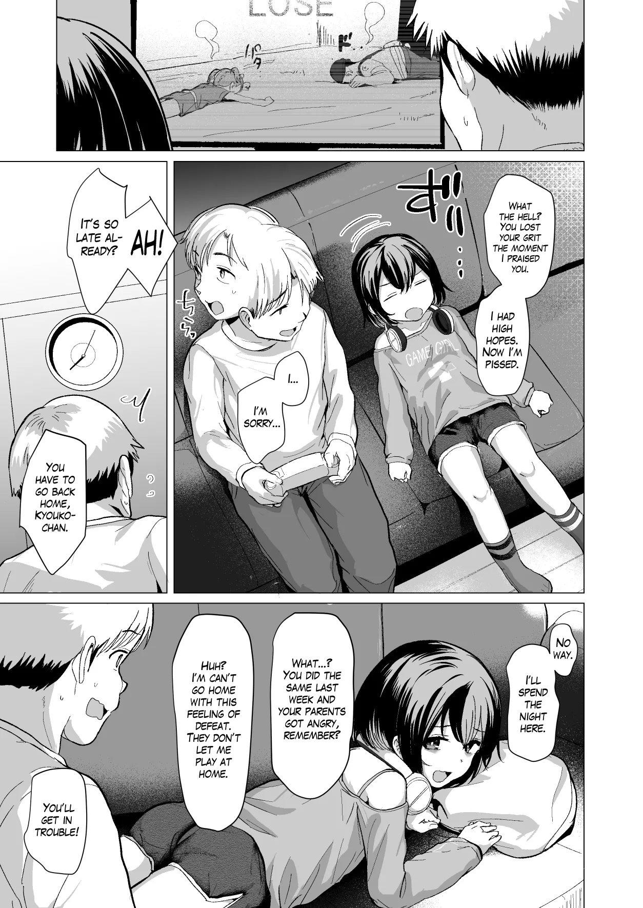 Oji Oji no Zako Chinpo, Carry shite Ageyokka?~Meikko wa Gaming Mesugaki~ | Shall I Carry Your Puny Dick, Unk? ~My Gamer Mesugaki Niece~ page 8 full