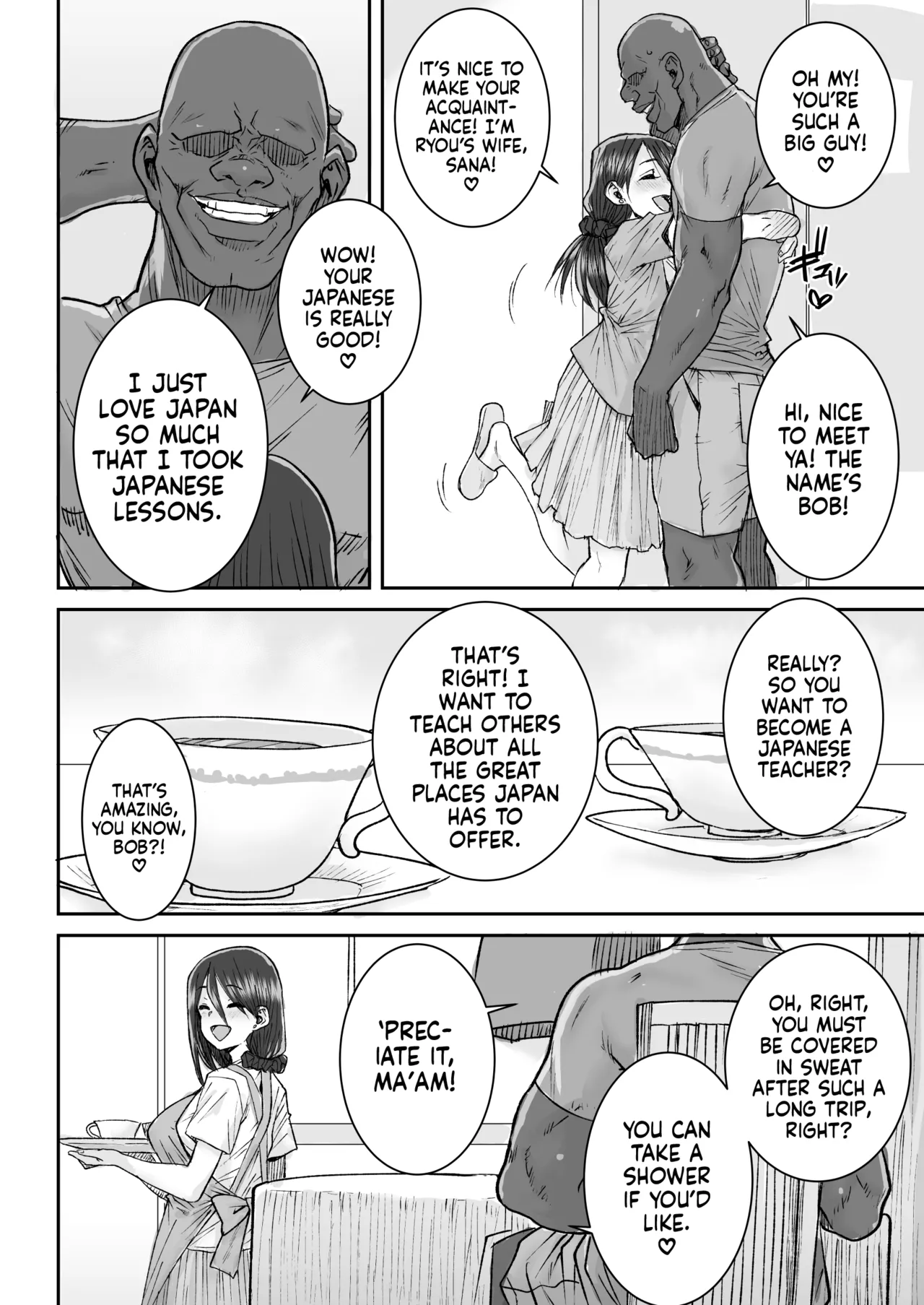 Mukki Muki no Kokujin Dekai Chinpo De Shucchouchuu no Otto ni Dekinai Akume SEX | Orgasmic Sex with a Muscular BBC Beefcake while my Hubby was Abroad page 5 full