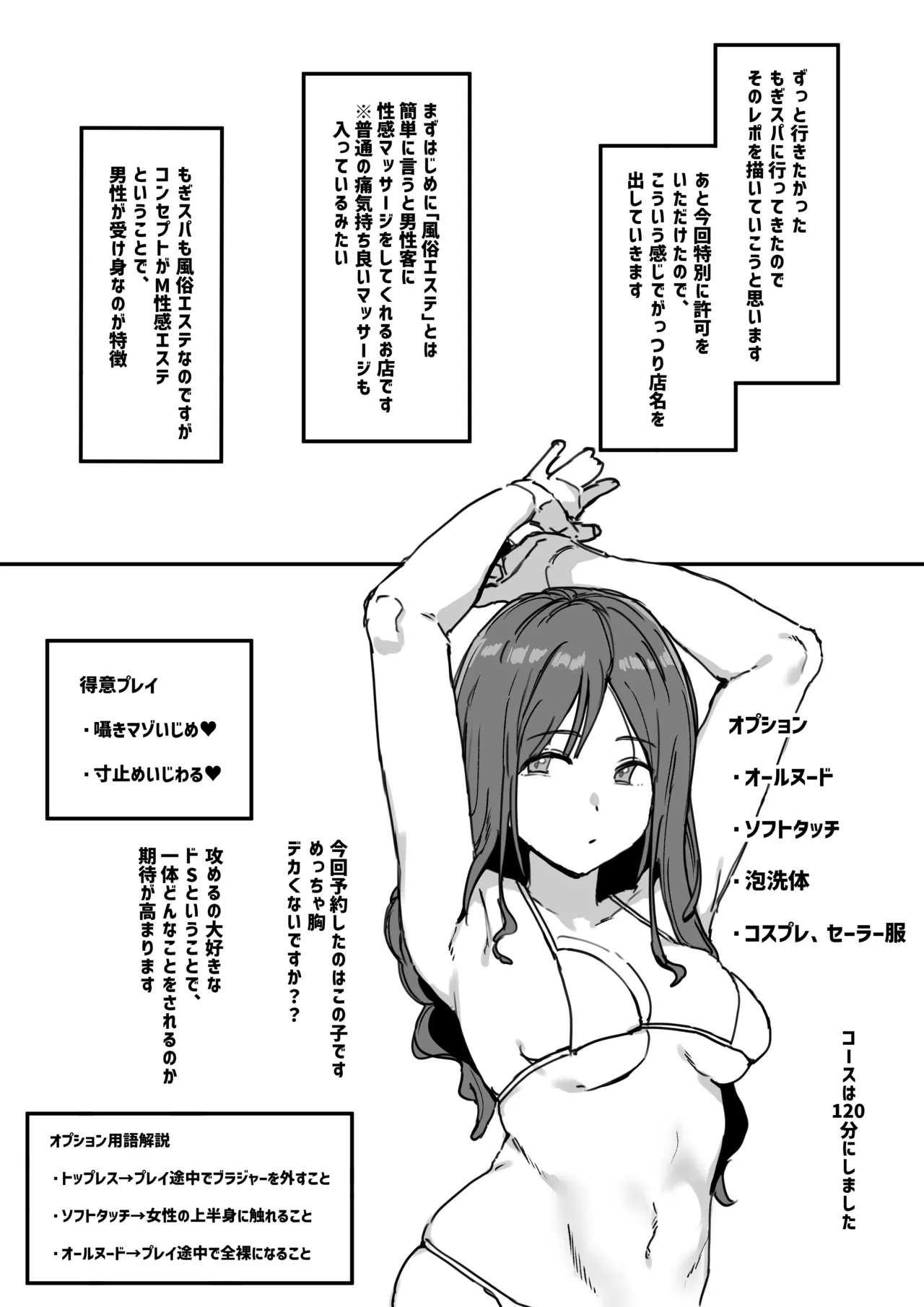風俗レポ漫画 もぎスパ編 page 1 full