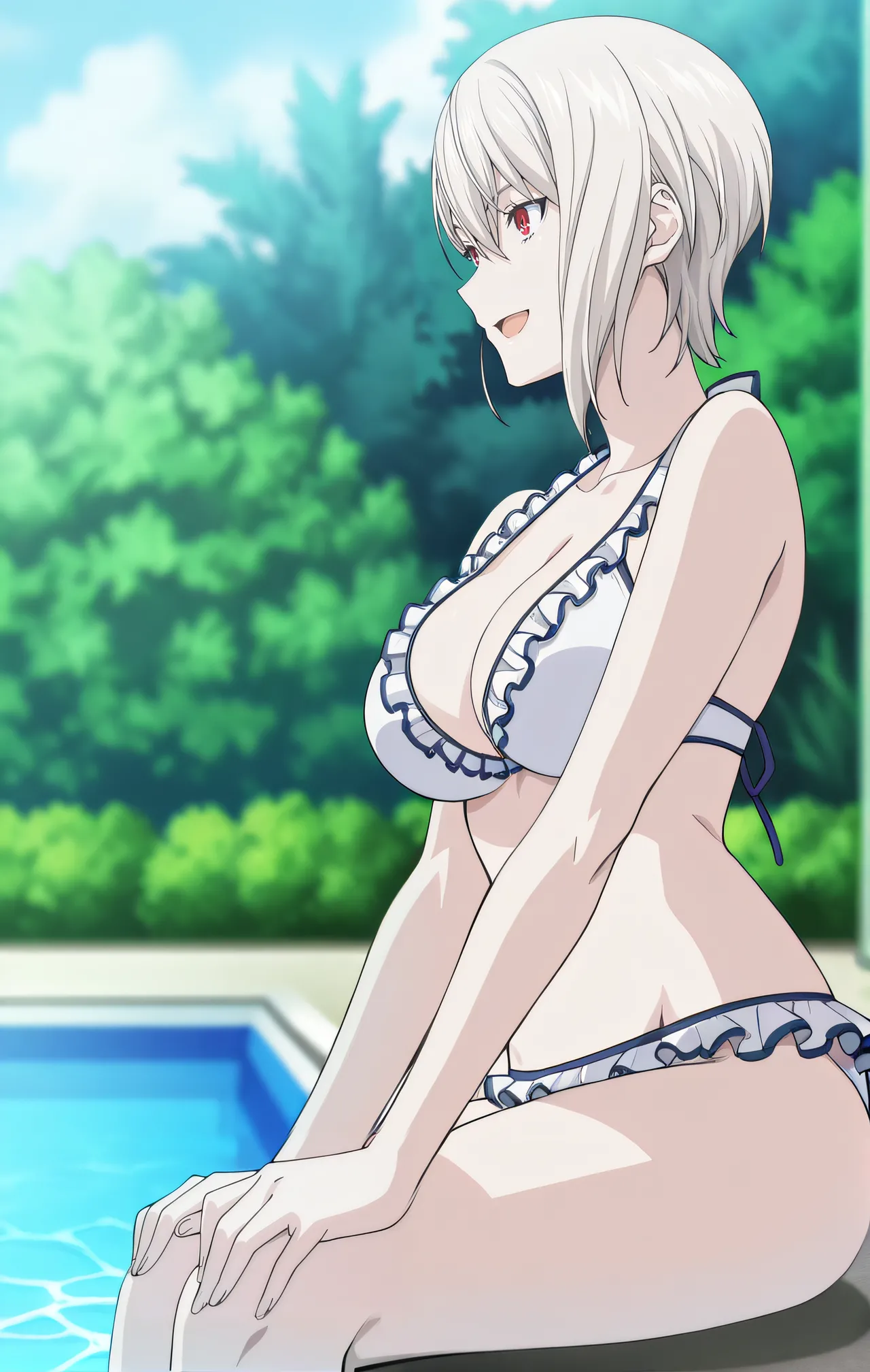 NAKIRI ALICE'S TIGHT DENIM SHORTS page 4 full