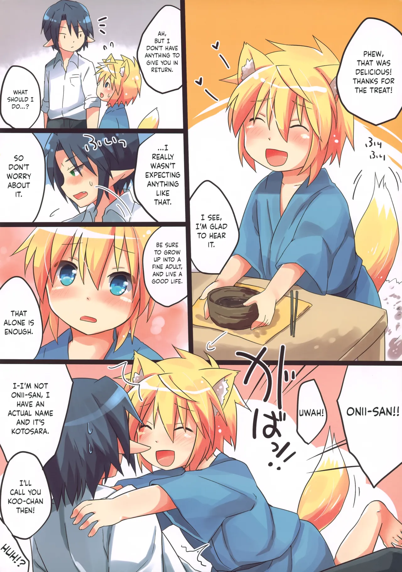 Hatsu! Kogitsune ♂ Hiroimashita. | First! I Adopted a Little Fox Boy page 3 full