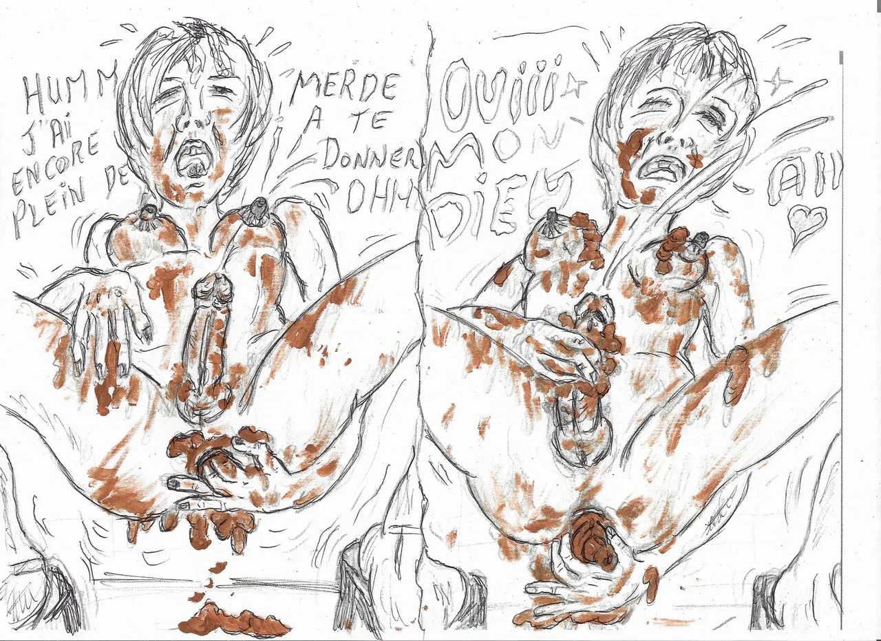 les perversions de tante brigitte ,scat in color ,by avedrac  granny crossdressing ! page 2 full
