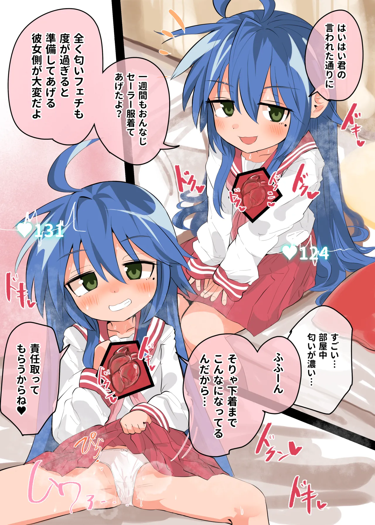 Konata-chan to Nioi &amp; Shinzou Fetix page 1 full