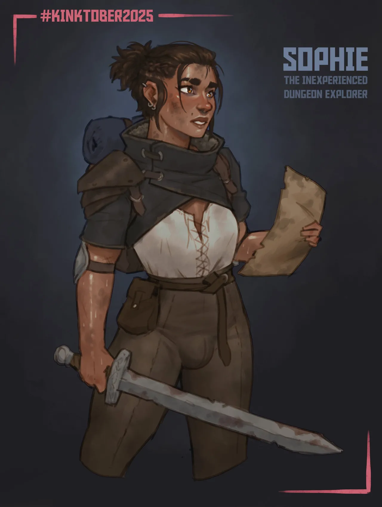 Kinktober 2025 - Dungeon Crawl CYOA page 1 full