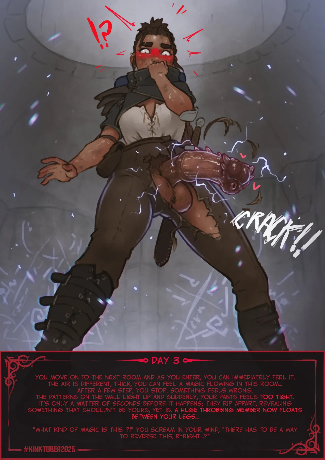 Kinktober 2025 - Dungeon Crawl CYOA page 4 full