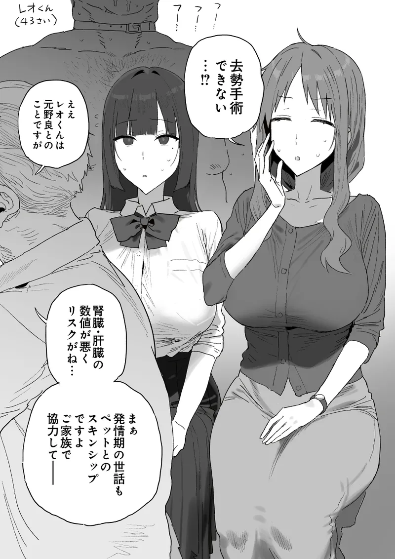 Sekininkan ga Hitoichibai Tsuyoi Fuuki Iinchou no Tanaka-san, Hashi no Shita de Leo-kun  o Hogo Suru mo Isha ni Kyosei Shujutsu o Kotowarare, Motokare no Subai wa Aru Dosu Kuroi Inkei o Mama to Osewa Suru Koto ni…… page 1 full